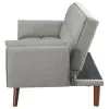 Coaster Fine Furniture 360096 Caufield - Upholstered Tufted Convertible Sofa Bed - Gray