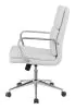 CoasterEssence 801767 Ximena - Upholstered Adjustable Mid Back Office Chair - White