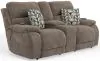 Jackson Furniture Industries 762829-1963/19-2940/49 Joya - Power Zero Gravity Reclining Console Loveseat With Power Adjustable Headrest And CR3 Heat/Massage/Lumbar/ZG - Mushroom