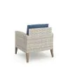 New Classic G852B-5S Carezza - 5 Piece Set (Sofa & 2 Club Chairs & 2 Stools) - Dark Blue
