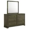 Coaster Fine Furniture 224933M Gran Park - 6-Drawer Dresser And Mirror - Dark Cocoa
