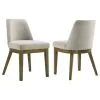 Coaster Fine Furniture 109352 Castlewood - Upholstered Dining Chair (Set of 2) - Brown Oak