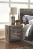 Benchcraft® B200/31/36/46/58/56/97/92(2) Benchcraft® B200/31/36/46/58/56/97/92(2) Derekson - 8 Pc. - Dresser, Mirror, Chest, King Panel Bed, 2 Nightstands - Multi Gray