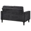 Coaster Fine Furniture 509982 Bowen II - Fabric Upholstered Track Arm Loveseat - Steel Gray