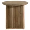Coaster Fine Furniture 722938-S2 Adina - 2-Piece Round Coffee Table Set - Distressed Light Brown