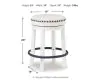 Ashley Furniture D546-324 Ashley Furniture D546-324 Valebeck - UPH Swivel Stool  - White / Black