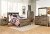 Ashley Furniture B446B87 Ashley Furniture B446B87 Trinell - Full Bookcase Panel Bed - Brown