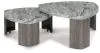 Ashley Furniture T600-0 Surmour - Stacked Cocktail Table - Gray / Brown