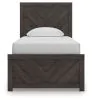 Ashley Furniture B3789B2 Prendonea - Twin Panel Bed - Charcoal