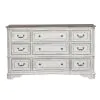 Liberty Furniture 244-BR34 Magnolia Manor - 9 Drawer Dresser - Antique White