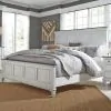 Liberty Furniture 417-BR-KPB Liberty Furniture 417-BR-KPB Allyson Park - King Panel Bed - Wirebrushed White / Charcoal