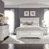 Liberty Furniture 520-BR-KPBDMN Liberty Furniture 520-BR-KPBDMN Abbey Park - 4 Piece Bedroom Set (King Panel Bed, Dresser & Mirror, Nightstand) - Antique White