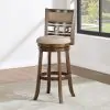 New Classic S1701-BS-CHY New Classic S1701-BS-CHY Gia - Swivel Barstool - Cherry / Brown - Fabric