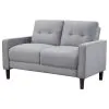 Coaster Fine Furniture 506782 Bowen - Upholstered Track Arm Tufted Loveseat - Gray