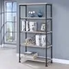 CoasterEveryday 801546 Analiese - 4-Shelf Bookshelf - Gray Driftwood