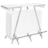 Coaster Fine Furniture 182355 Araceli - Freestanding LED Home Bar Cabinet - White High Gloss