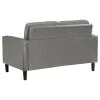Coaster Fine Furniture 508366 Ruth - Upholstered Track Arm Loveseat - Gray
