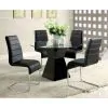 Furniture of America CM8371BK-T-TABLE Mauna - Round Dining Table - Black