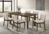 Coaster Fine Furniture 193661-S7 Ottowa - 7 Piece Rectangular Wood Dining Room Table Set - Brown