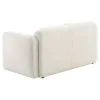 Coaster Fine Furniture 509812 Dorset - Fabric Upholstered Round Track Arm Loveseat - White