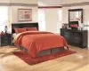 Ashley Furniture B128-77 Huey Vineyard - Queen Sleigh Headboard - Black