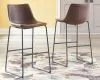 Ashley Furniture D372-130 Ashley Furniture D372-130 Centiar - Tall UPH Barstool (Set of 2) - Brown