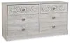 Ashley Furniture EB1811-231 Paxberry - Six Drawer Dresser - Weatherworn - Whitewash