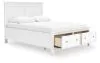 Ashley Furniture B680B20 Ashley Furniture B680B20 Fortman - Queen Panel Storage Bed - White