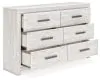Ashley Furniture B3788-31 Cayboni - Six Drawer Dresser - Whitewash