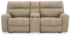 Ashley Furniture 61004S3 Ashley Furniture 61004S3 Next-Gen Durapella - 3-Piece Power Reclining Sectional Loveseat With Console - Sand
