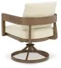 Ashley Furniture P671-602A Serene Bay - Swivel Chair With Cushion (Set of 2) - Dark Brown / White