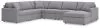 Ashley Furniture 92104S46 Ashley Furniture 92104S46 Modmax - 6-Piece Sectional With Raf Corner Chaise - Granite
