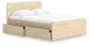 Ashley Furniture EB9632B12 Ashley Furniture EB9632B12 Onita - Queen Panel Platform Bed With 1 Side Storage - Natural