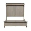Liberty Furniture 457-BR-QMT Liberty Furniture 457-BR-QMT Ivy Hollow - Queen Mantle Bed - Weathered Linen / Dusty Taupe