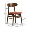 New Classic D331-20-ORG Morocco - Dining Chair With Seat Cushion (Set of 2) - Orange