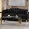 New Classic U2034-30-BLK Empire - Lighted Sofa - Black