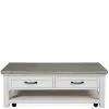 Riverside Furniture 37202 Cora - Large Cocktail Table - Cloud / Fog