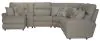 Jackson Furniture Industries 626/14/18/19/17/12-46 Jackson Furniture Industries 626/14/18/19/17/12-46 McPherson - 6 Piece Power Reclining Sectional With LSF Lay-Back Chaise And 1 Lay-Flat Reclining Seat - Beige