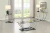 CoasterEssence 704988 Danville - Rectangular U-Shaped Glass Top Coffee Table - Chrome