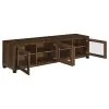 Coaster Fine Furniture 736293-SET Sachin - 3 Piece TV Entertainment Center - Dark Pine