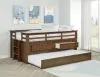 Coaster Fine Furniture 400716T Carlsbad - Wood Twin Captains Bed With Trundle - Medium Brown