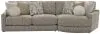 Jackson Furniture Industries 3145/63/96-28 Jackson Furniture Industries 3145/63/96-28 Turner - 2 Piece Sofa Cuddler With Right Side Facing Cuddler - Mushroom