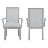 New Classic D2442-25 Fiona - Dining Arm Chair (Set of 2) - Mist Gray