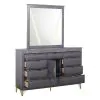 New Classic 00-B1826-DM New Classic 00-B1826-DM Symmetry - Dresser & Mirror - Gray