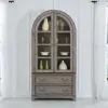 Liberty Furniture 237G-CH4490 Liberty Furniture 237G-CH4490 River Place - Curio Hutch - Riverstone Gray & Tobacco
