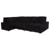 Coaster Fine Furniture 511049 Devonshire - Sleeper Sectional Sofa Storage Chaise - Black