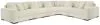 Ashley Furniture 21104S20 Ashley Furniture 21104S20 Lindyn - 6-Piece Sectional With 3 Armless Chairs - Ivory