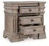 Ashley Furniture B916-93 Blairhurst - Three Drawer Night Stand - Light Grayish Brown