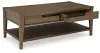Ashley Furniture T769-1 Roanhowe - Rectangular Cocktail Table - Brown