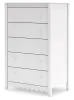 Ashley Furniture EB1810-245 Hallityn - Five Drawer Chest - White